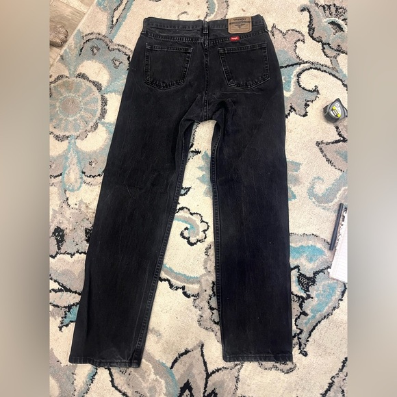 Wrangler Black Relaxed Fit Jeans 32x32 - Picture 2 of 4